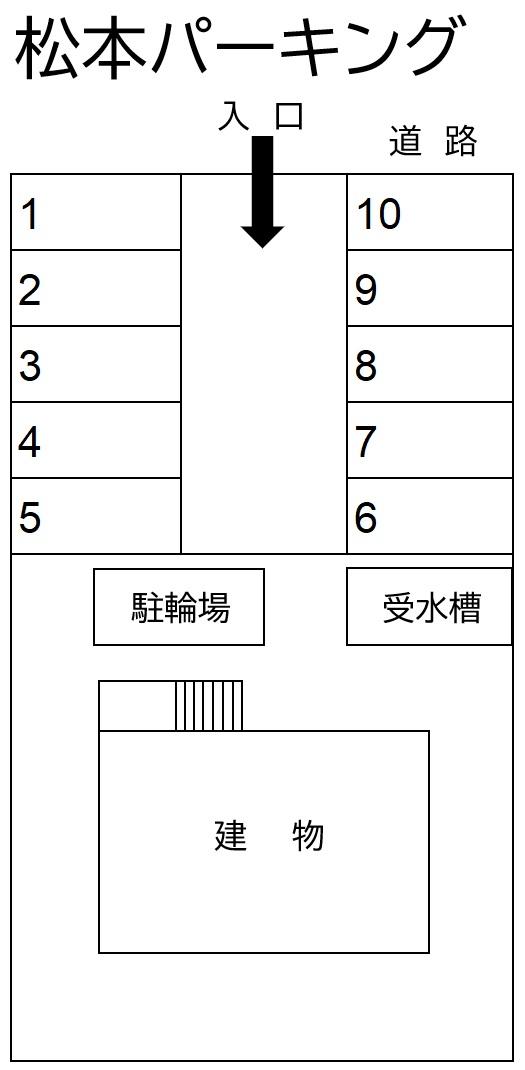 松本パーキングの駐車配置図
