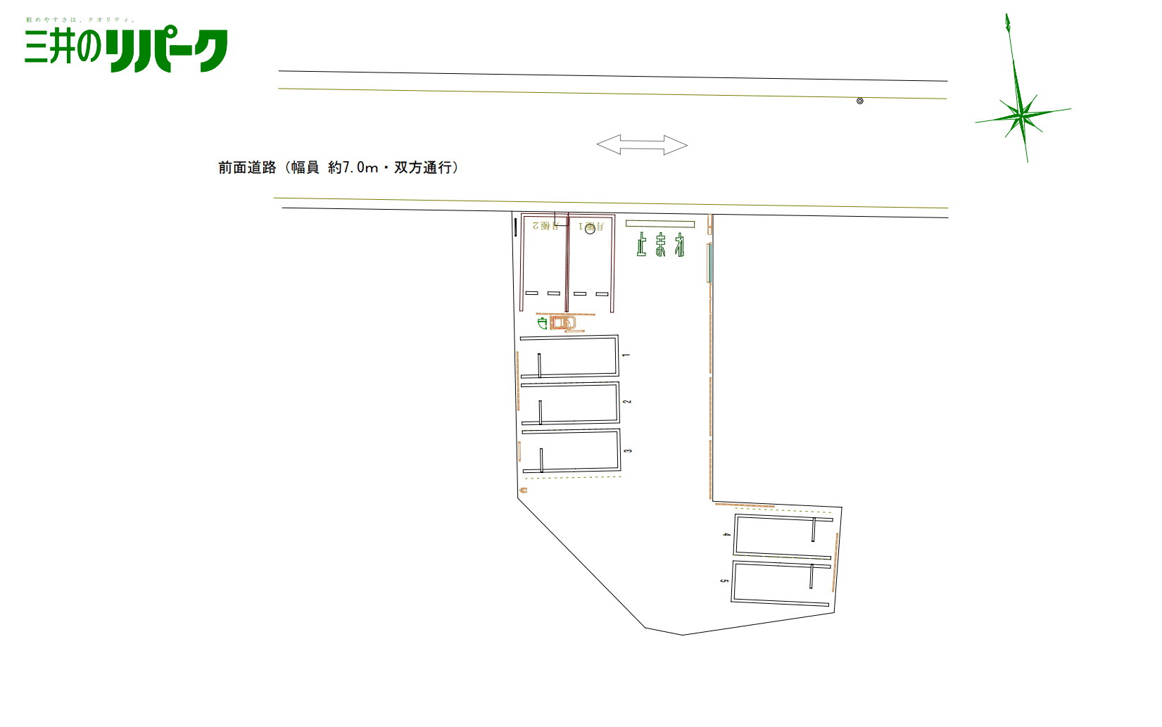 長野七瀬第４の駐車配置図