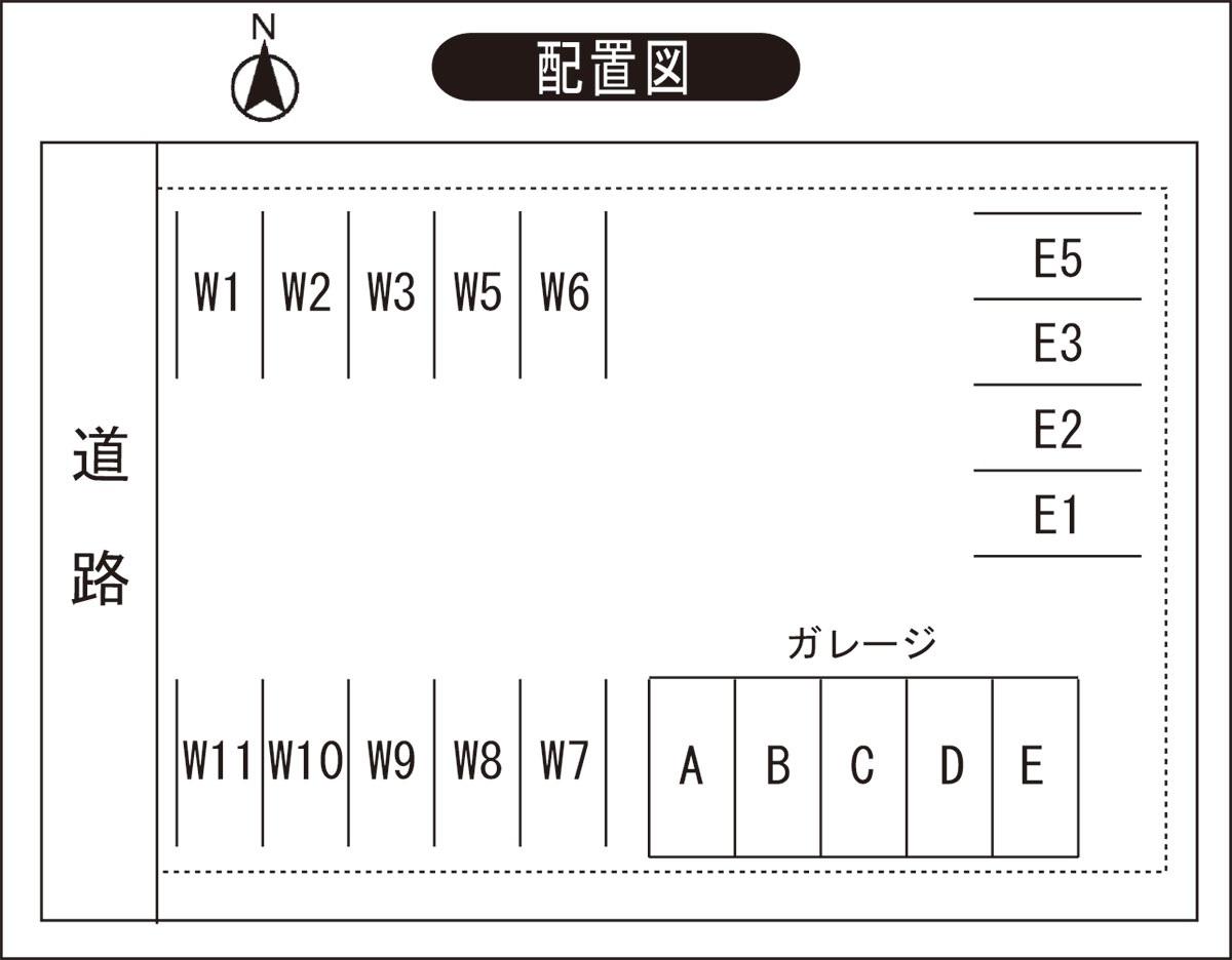 パークシティ住吉駐車場の駐車配置図