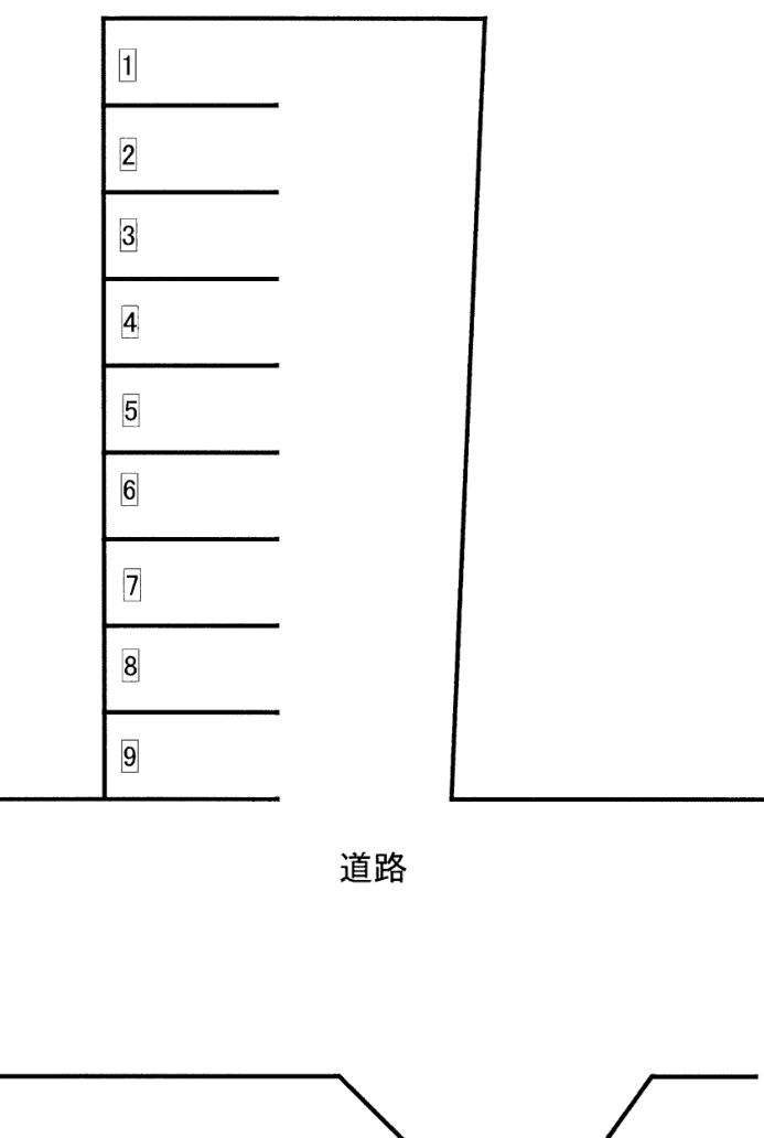 二島5丁目小出駐車場の駐車配置図