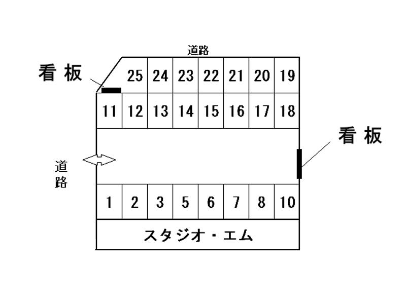 ノアパーキングの駐車配置図