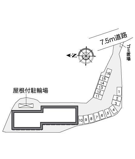 ＫＡＭＯＮ　Ⅵ(36021)の駐車配置図