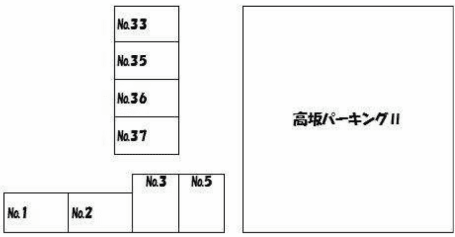 高坂パーキング　Ⅰの駐車配置図