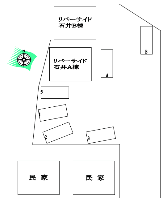 石井　駐車場の駐車配置図