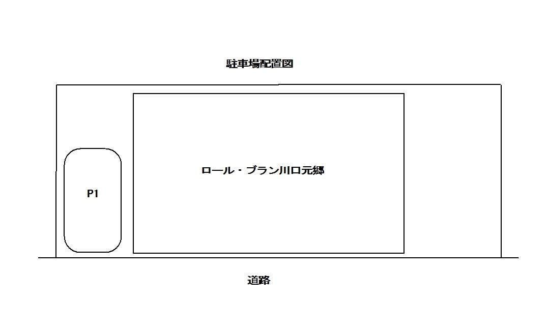 ﾛｰﾙ･ﾌﾞﾗﾝ川口元郷駐車場の駐車配置図