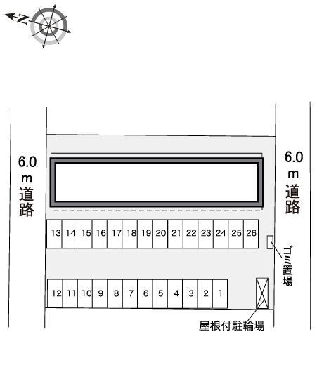 エリゼ東野(30300)の駐車配置図