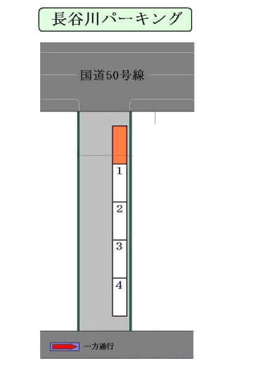 長谷川パーキングの駐車配置図