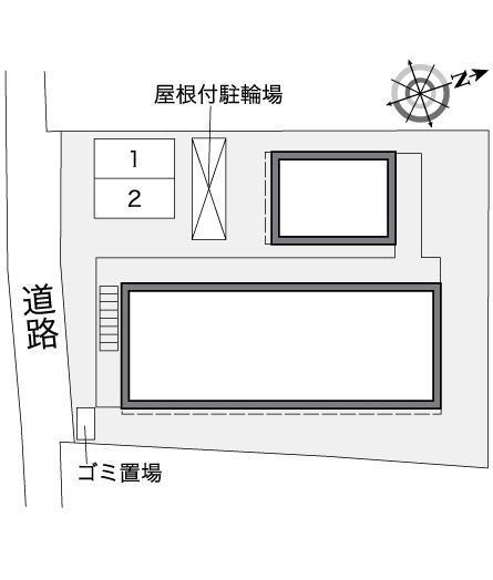 ヴィラ参号館(36726)の駐車配置図