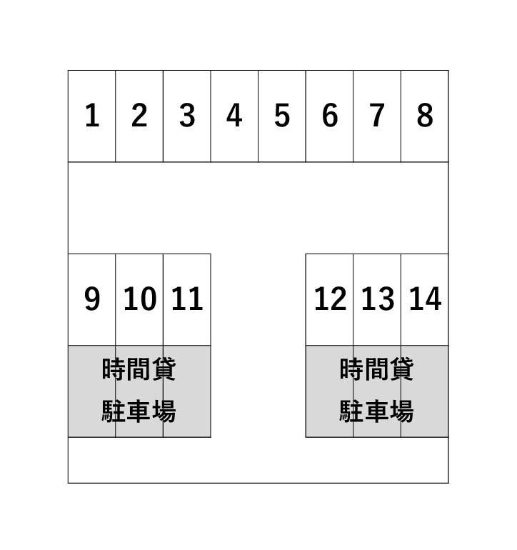 和泉パーキングの駐車配置図