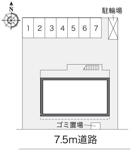 ヒューゲル五番館(24485)の駐車配置図