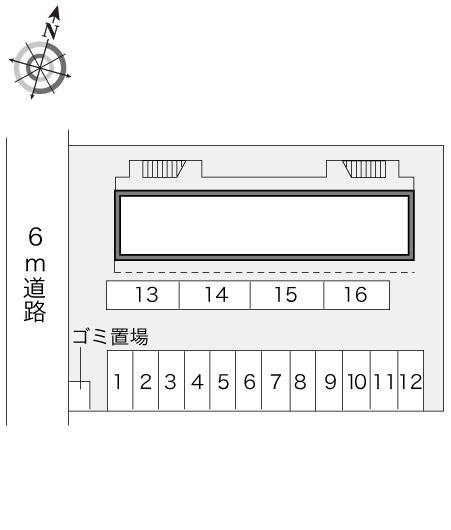 はぴねすＤ(11559)の駐車配置図