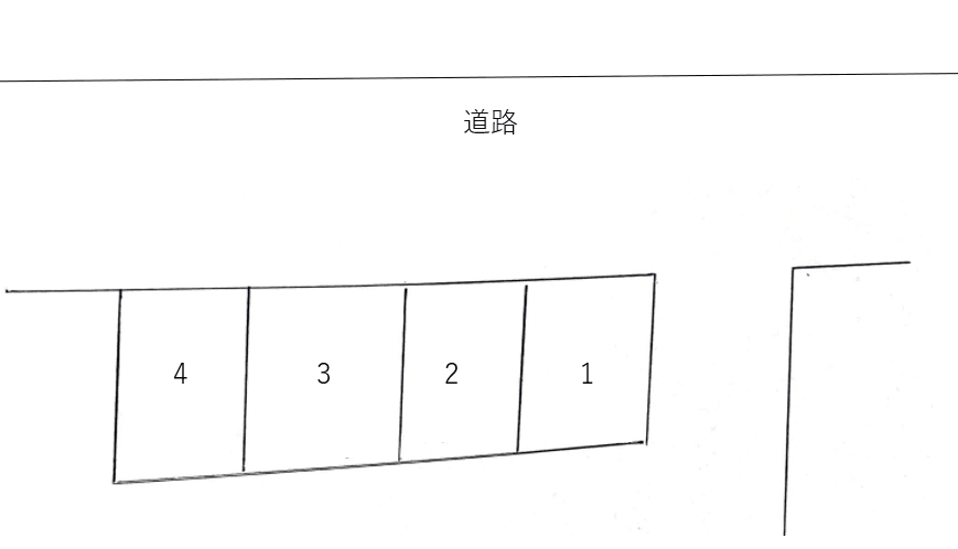 牧野町122駐車場の駐車配置図