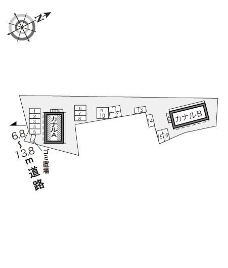 カナルＡ(21279)の駐車配置図