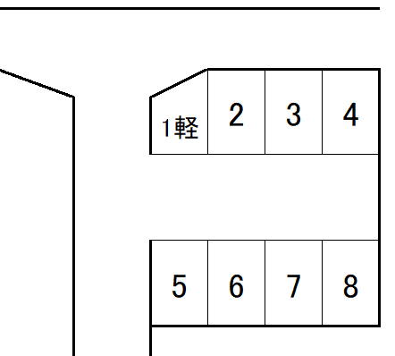 毛利町3丁目駐車場（大塚）の駐車配置図
