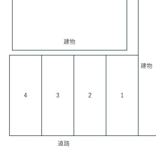 マキゾエ駐車場の駐車配置図