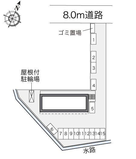 シャロームⅡ(33851)の駐車配置図
