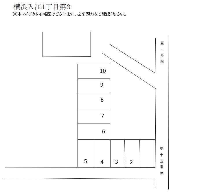 横浜入江１丁目第３の駐車配置図