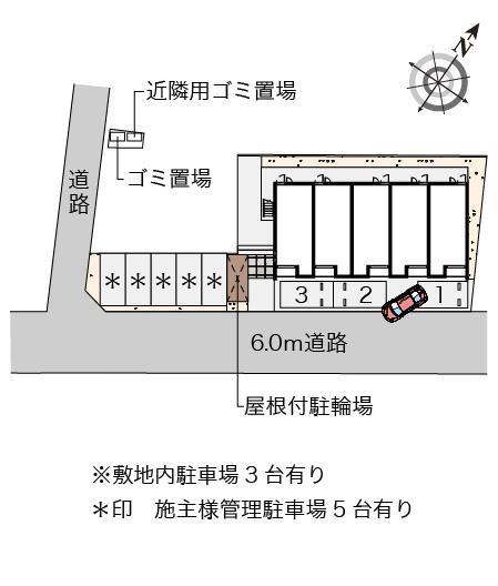 クレイノマルシェ(55920)の駐車配置図