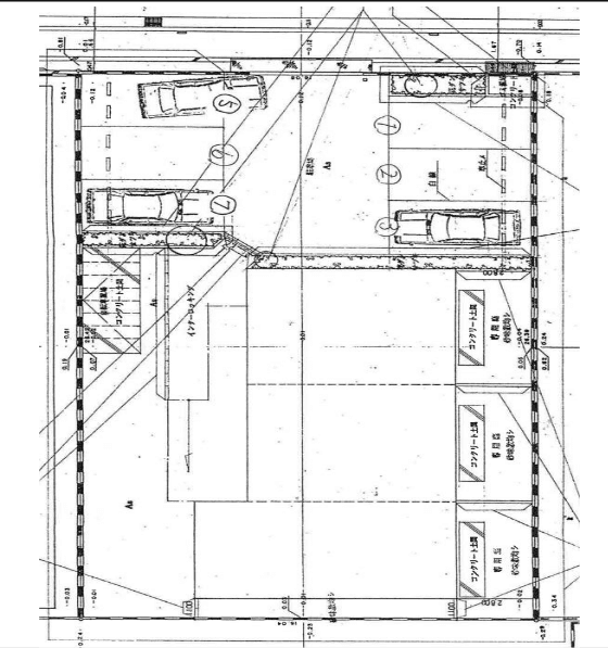 メゾンデフェエリクの駐車配置図