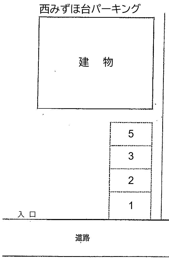 西みずほ台パーキングの駐車配置図
