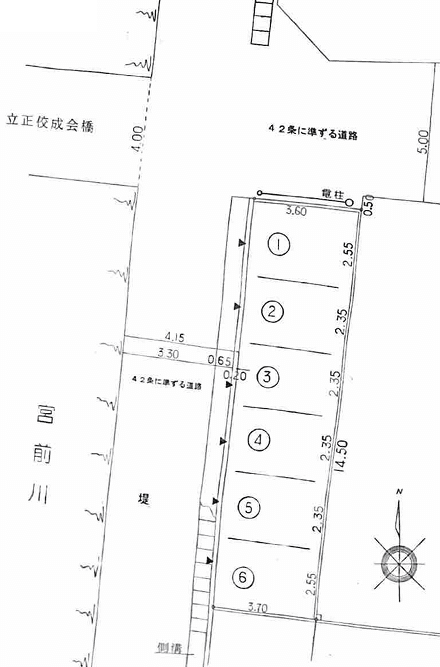 愛光駐車場の駐車配置図