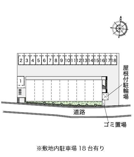 松原第三(43074)の駐車配置図