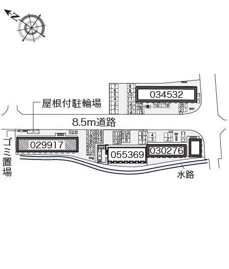 大田北館(29917)の駐車配置図