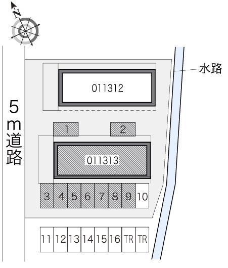 ソレーユ青江第二(11313)の駐車配置図