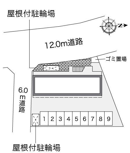 ローズ　ワン(26315)の駐車配置図