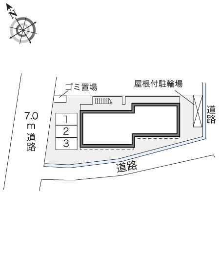 東櫛原(23019)の駐車配置図