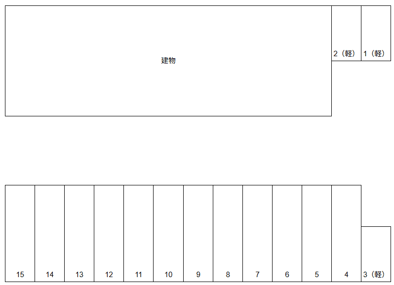 トットパーク原町第２の駐車配置図