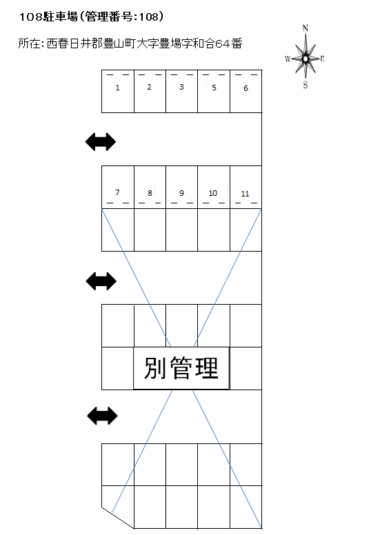 J-108の駐車配置図