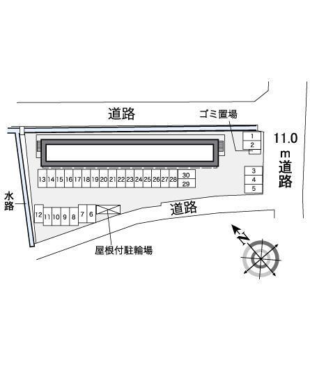 メープルラック(39471)の駐車配置図
