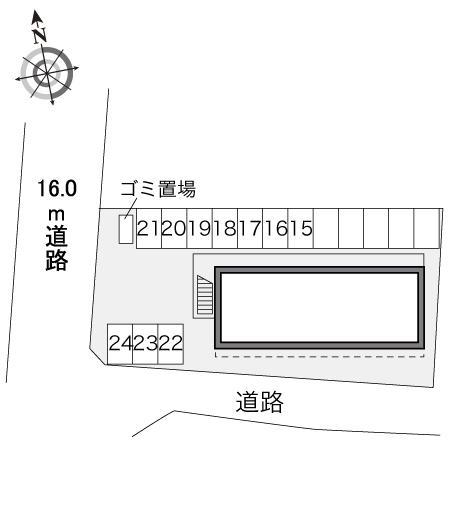 福島北Ⅱ(24122)の駐車配置図