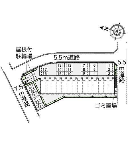 カルム兵庫(43088)の駐車配置図