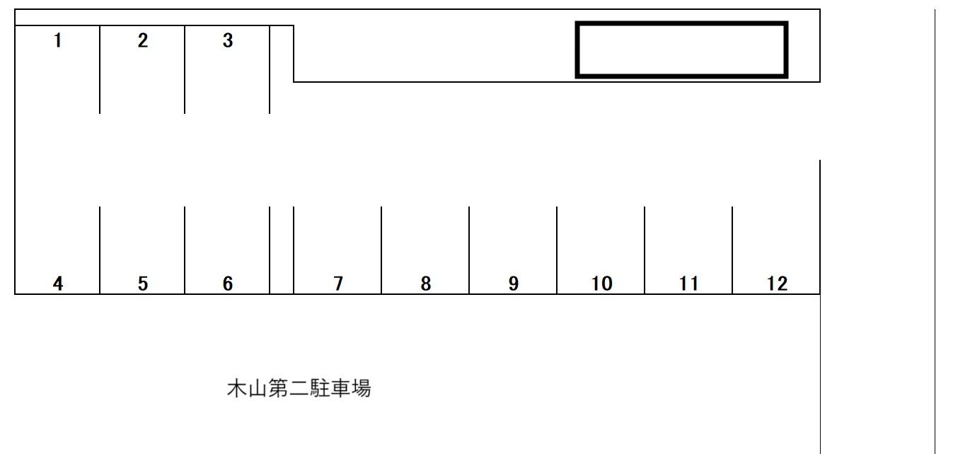 木山第二駐車場の駐車配置図
