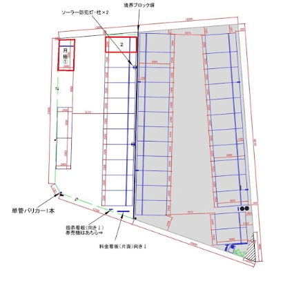 飯能駅前第３の駐車配置図