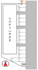 リバティハウスⅡの駐車場