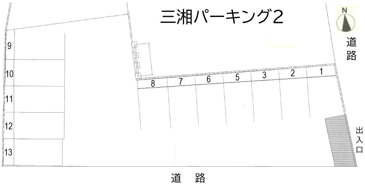 三湘パーキング２の駐車配置図