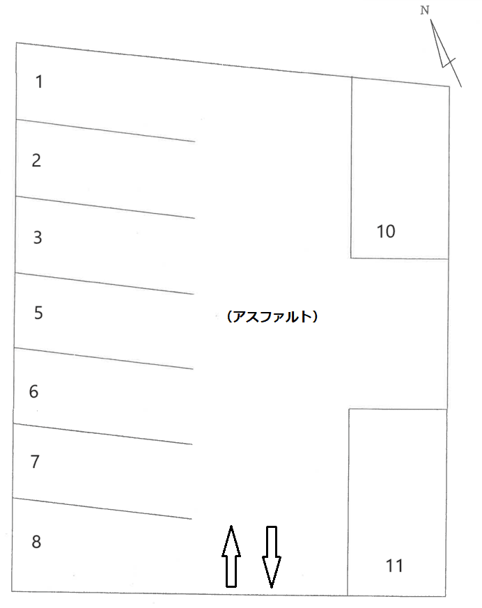 扶桑-8の駐車配置図