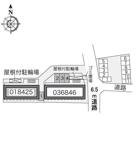 サンデン３(18425)の駐車配置図