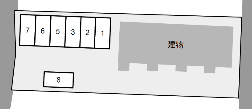 Ｓ.Ｓパンシオン　Ⅱの駐車配置図