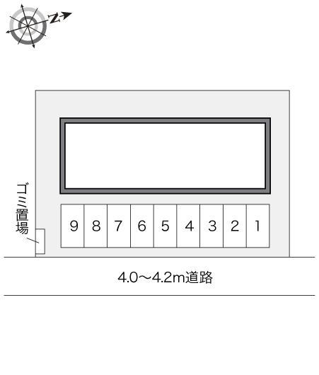 小原田(21404)の駐車配置図