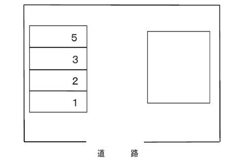 小倉仙波３丁目パーキングの駐車配置図