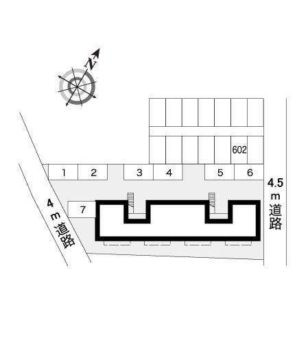 パークサイドメゾン(7462)の駐車配置図