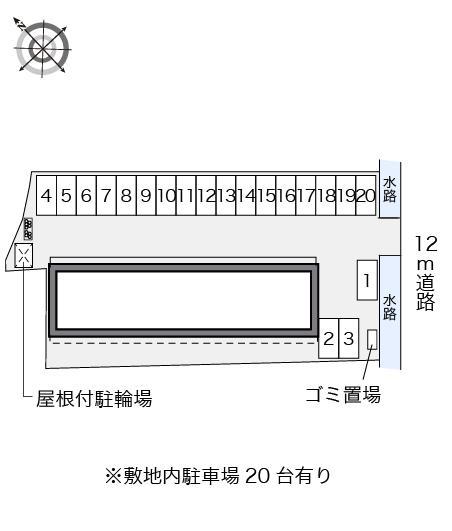 福生(40105)の駐車配置図