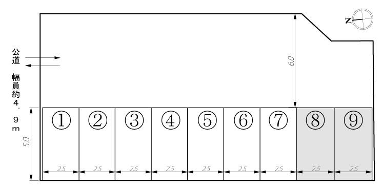 Carpark 小田原の駐車配置図