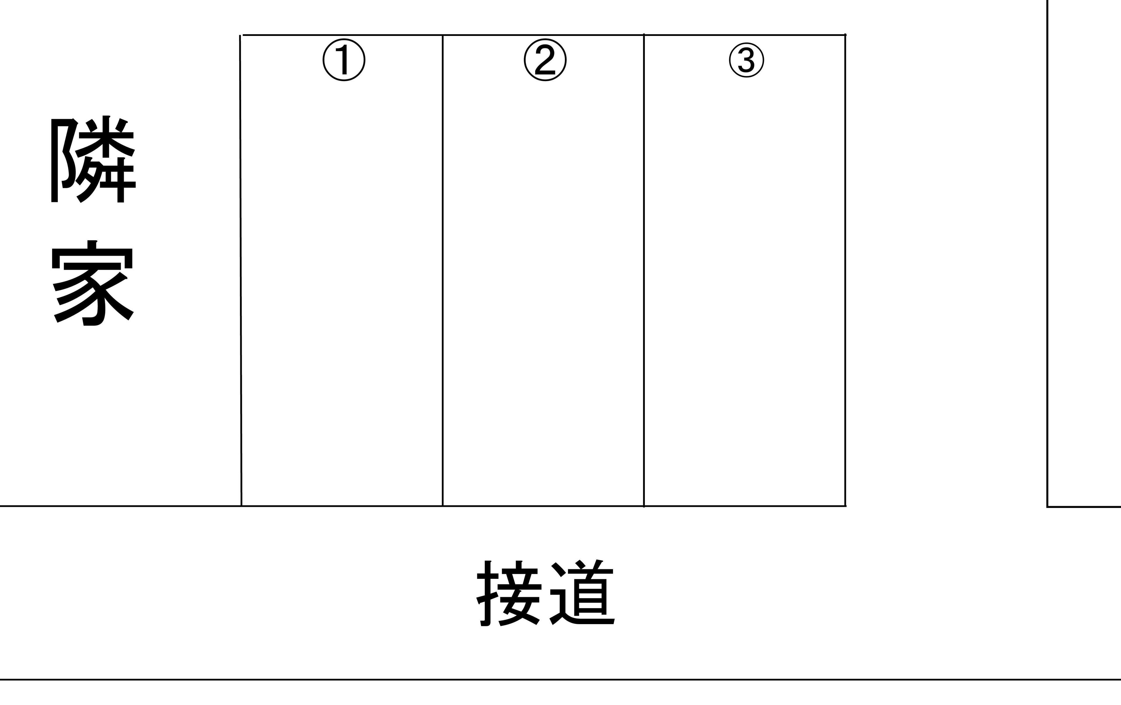 平野第２駐車場の駐車配置図
