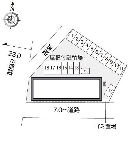 メゾンリッツ(33390)の駐車配置図