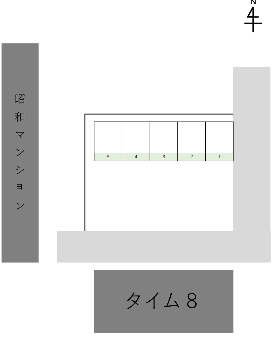 南昭和横田パーキングの駐車配置図